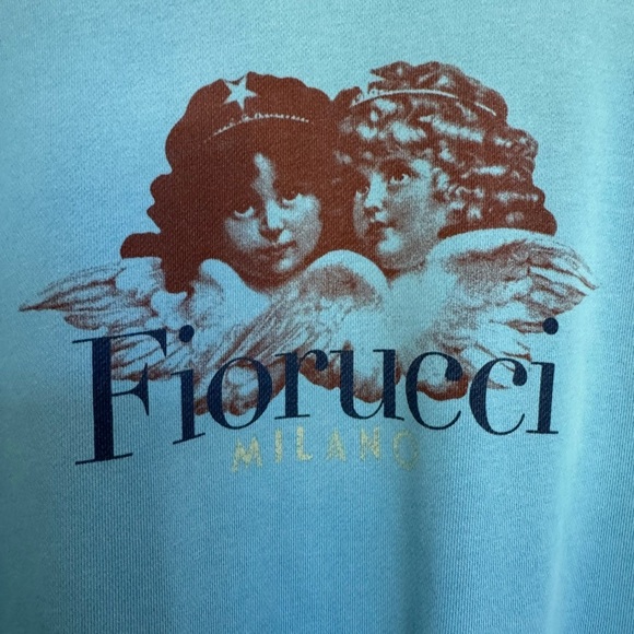 Fiorucci ANGELS SWEATSHIRT blue oversized S - Picture 7 of 12